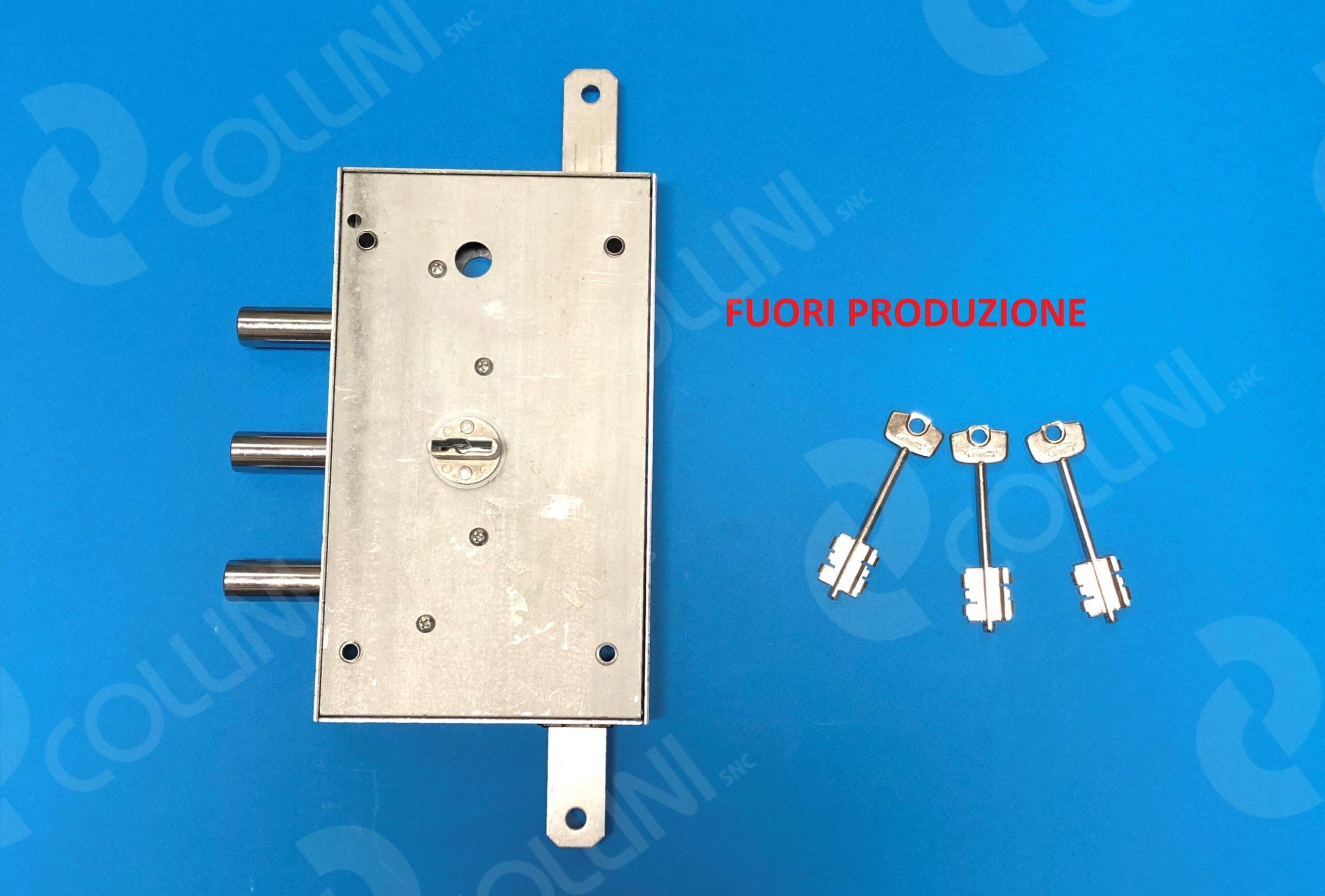 SERRATURA CERUTTI A DOPPIA MAPPA 3 PISTONI PER PORTE BLINDATE