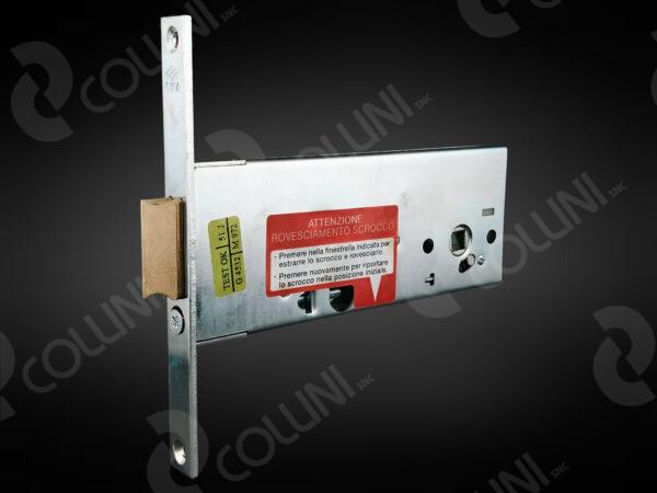 CISA Serratura da infilare a cilindro ovale per fasce (Scrocco con catenaccio centrale incorporato)