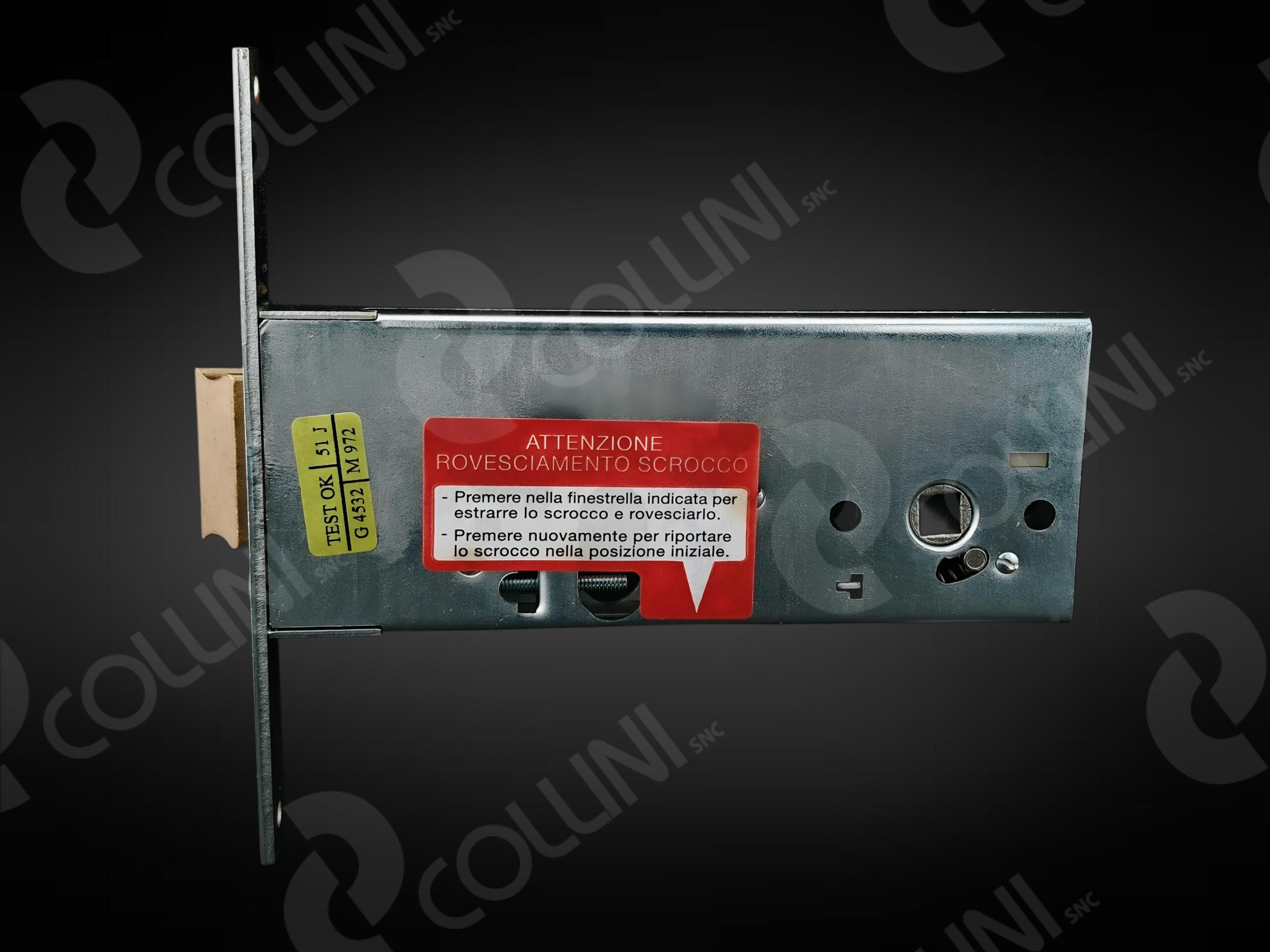 CISA Serratura da infilare a cilindro ovale per fasce (Scrocco con catenaccio centrale incorporato) - immagine 2