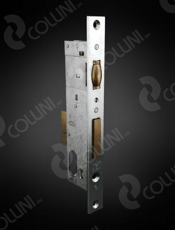 CISA Serratura da infilare a cilindro ovale, per montanti (Catenaccio + Rullo)