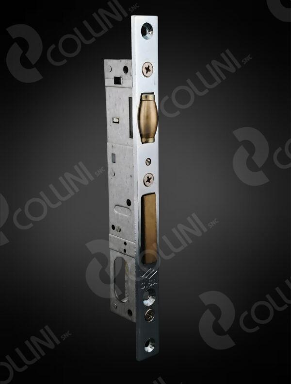 CISA Serratura da infilare a cilindro ovale, per montanti (Catenaccio e Rullo + 1 mandata)