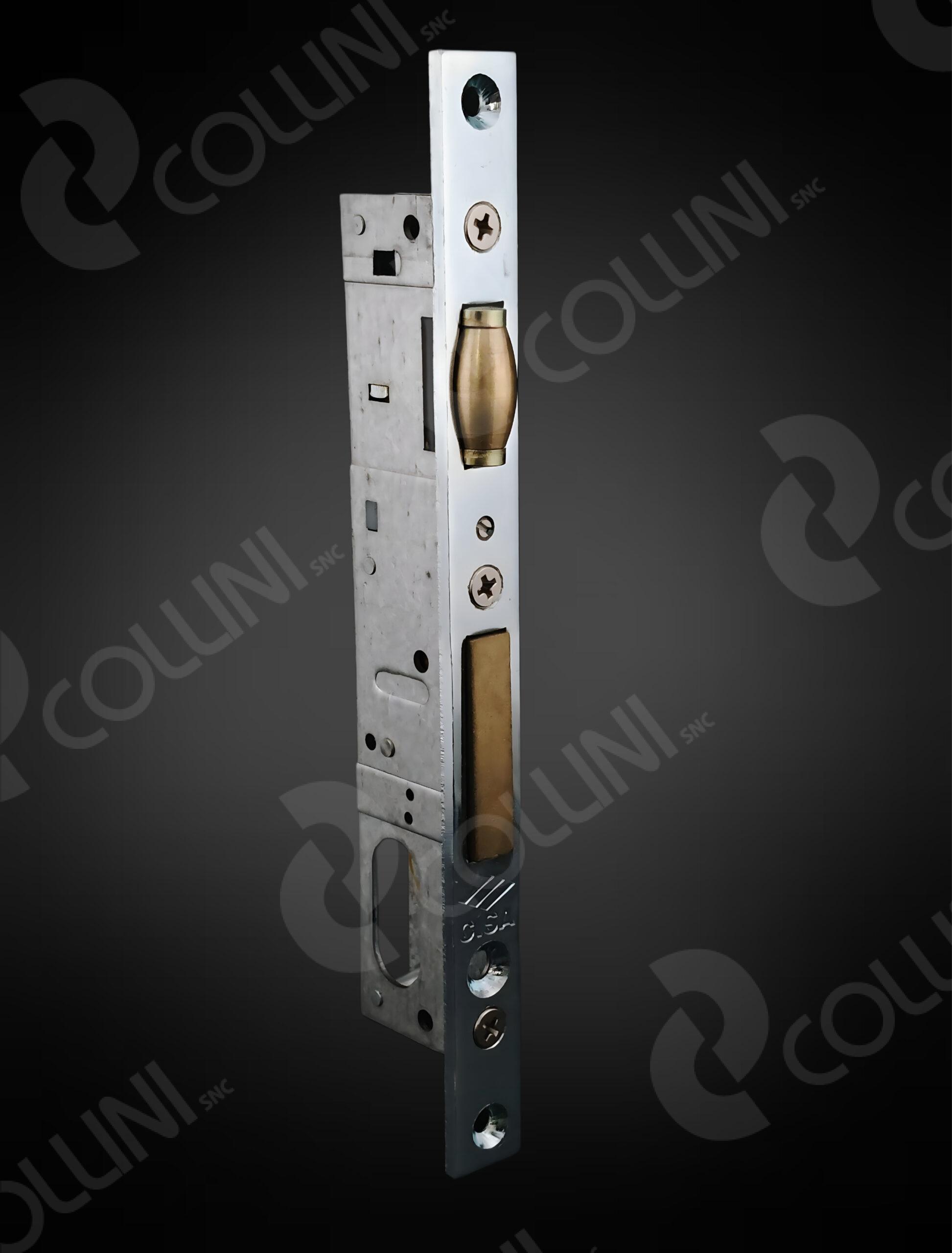 CISA Serratura da infilare a cilindro ovale, per montanti (Catenaccio e Rullo + 1 mandata)